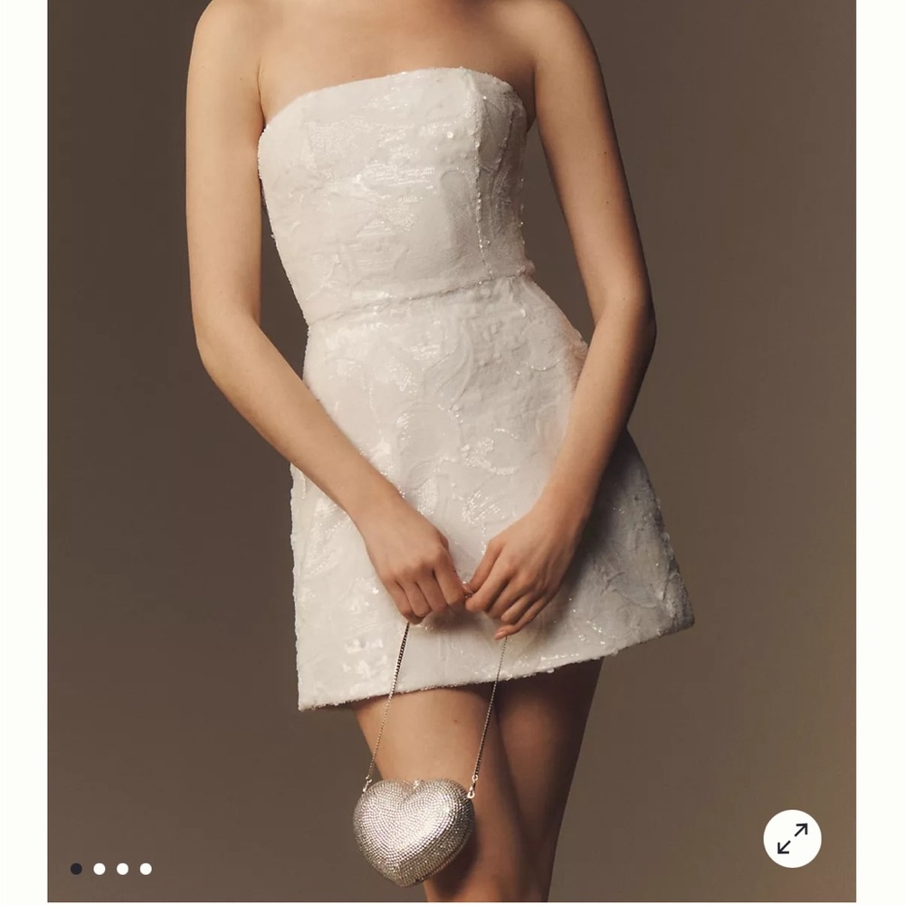Helsi Strapless White Mini Dress